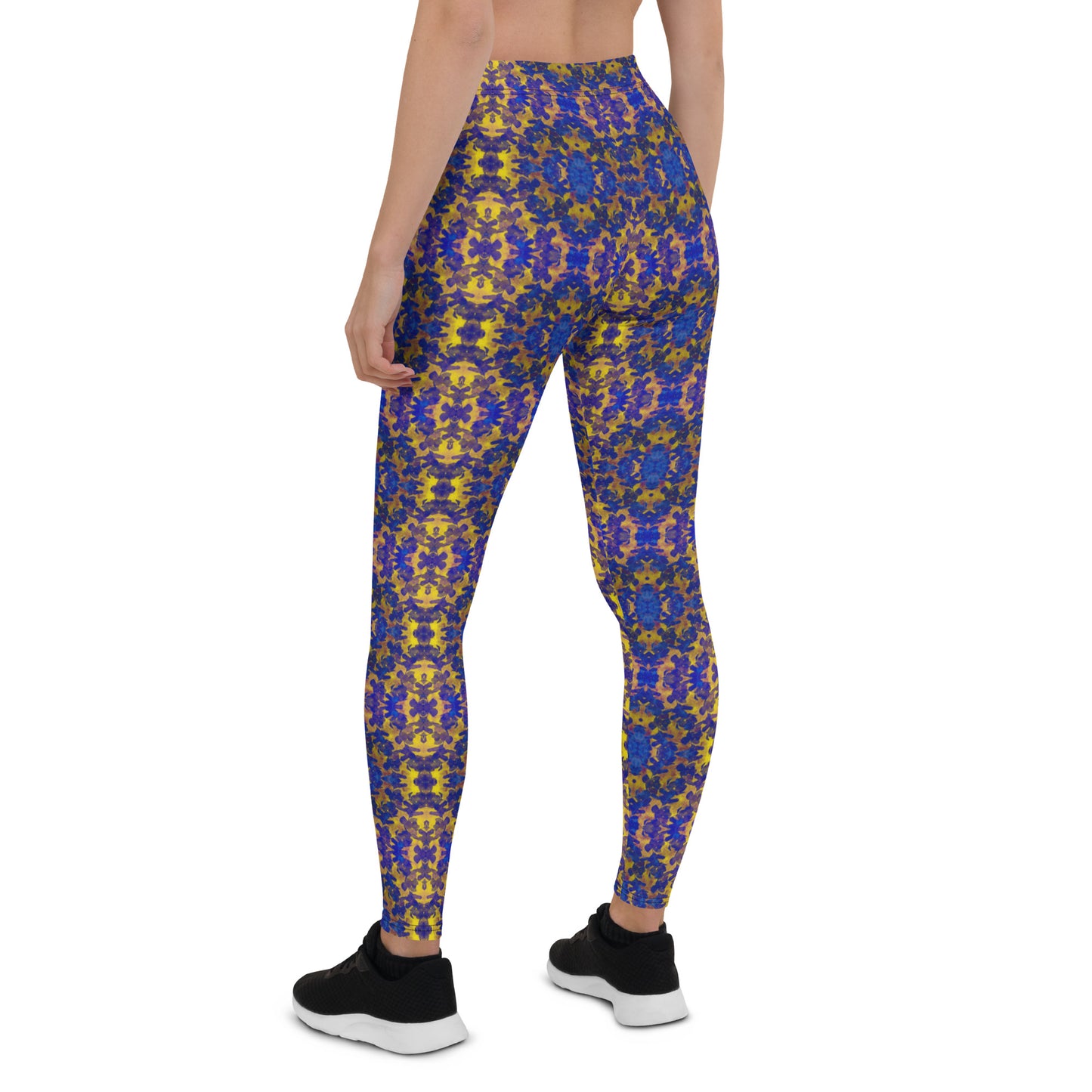 Blue and Gold Leggings