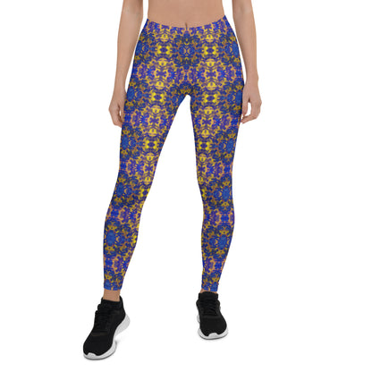 Blue and Gold Leggings