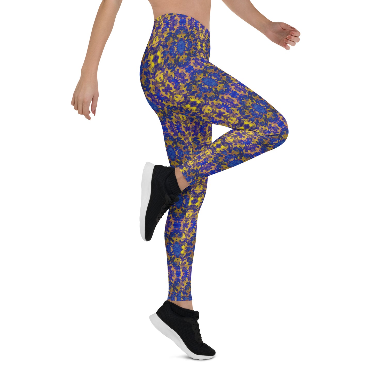 Blue and Gold Leggings