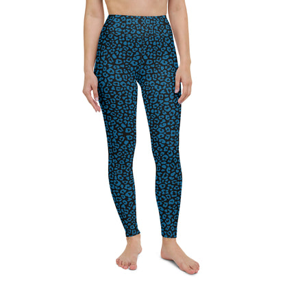 Blue Leopard Leggings