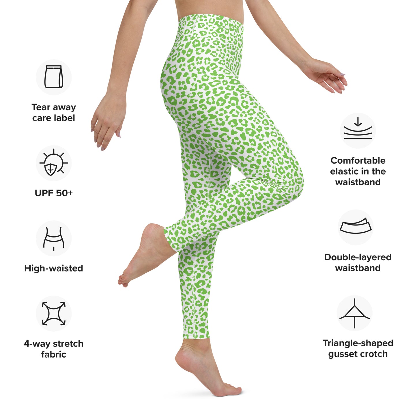 Green Leopard Leggings