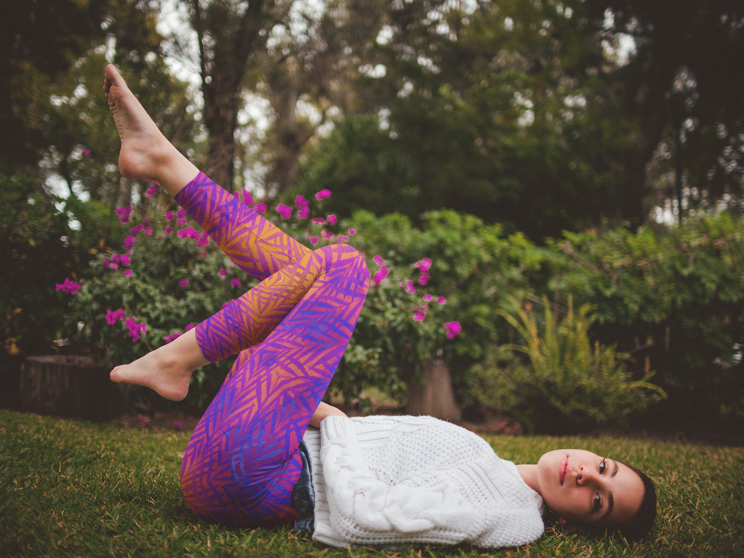 Pink and Orange Leggings